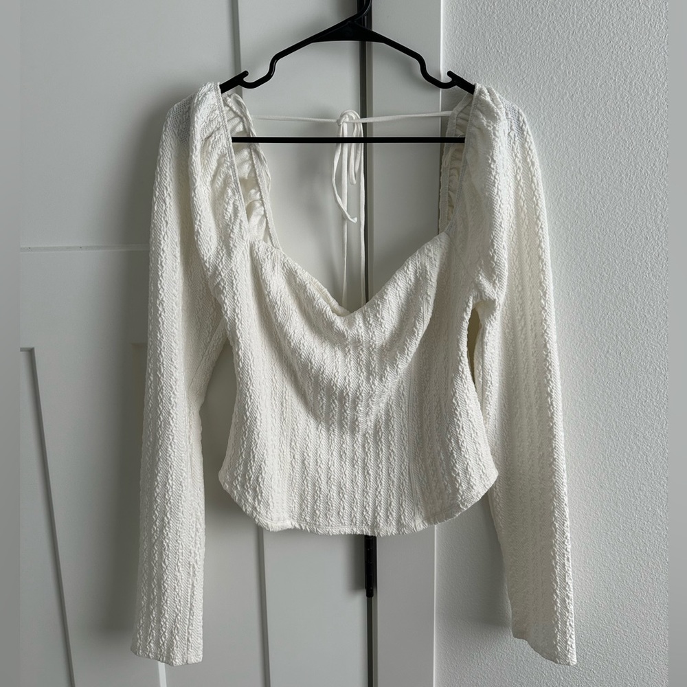 Free People White Juliet Top